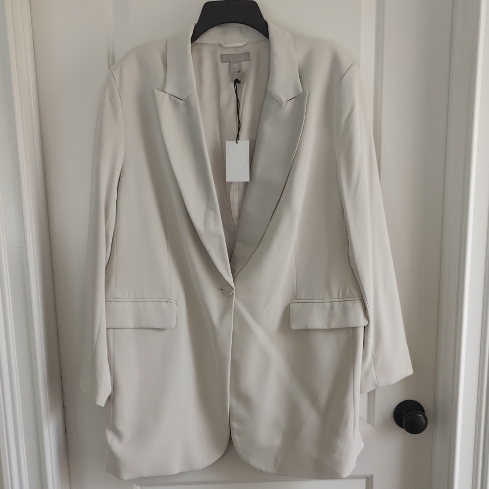 H&M Oversized Women's Cream Blazer